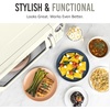 image:imageNostalgia Modern Retro Compact Countertop Microwave Oven  07 Cu Ft  700Watts with LED Digital Display  Child Lock  Easy Clean Interior  LavenderIvory