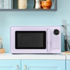 image:imageNostalgia Modern Retro Compact Countertop Microwave Oven  07 Cu Ft  700Watts with LED Digital Display  Child Lock  Easy Clean Interior  LavenderLavender