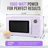 image:imageNostalgia Modern Retro Compact Countertop Microwave Oven  07 Cu Ft  700Watts with LED Digital Display  Child Lock  Easy Clean Interior  LavenderLavender