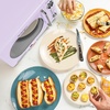 image:imageNostalgia Modern Retro Compact Countertop Microwave Oven  07 Cu Ft  700Watts with LED Digital Display  Child Lock  Easy Clean Interior  LavenderLavender