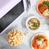 image:imageNostalgia Modern Retro Compact Countertop Microwave Oven  07 Cu Ft  700Watts with LED Digital Display  Child Lock  Easy Clean Interior  LavenderLavender