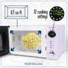 image:imageNostalgia Modern Retro Compact Countertop Microwave Oven  07 Cu Ft  700Watts with LED Digital Display  Child Lock  Easy Clean Interior  LavenderLavender