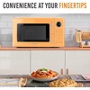image:imageNostalgia Modern Retro Compact Countertop Microwave Oven  07 Cu Ft  700Watts with LED Digital Display  Child Lock  Easy Clean Interior  LavenderOrange