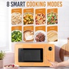 image:imageNostalgia Modern Retro Compact Countertop Microwave Oven  07 Cu Ft  700Watts with LED Digital Display  Child Lock  Easy Clean Interior  LavenderOrange