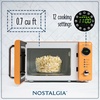 image:imageNostalgia Modern Retro Compact Countertop Microwave Oven  07 Cu Ft  700Watts with LED Digital Display  Child Lock  Easy Clean Interior  LavenderOrange
