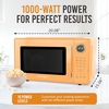 image:imageNostalgia Modern Retro Compact Countertop Microwave Oven  07 Cu Ft  700Watts with LED Digital Display  Child Lock  Easy Clean Interior  LavenderOrange
