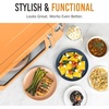 image:imageNostalgia Modern Retro Compact Countertop Microwave Oven  07 Cu Ft  700Watts with LED Digital Display  Child Lock  Easy Clean Interior  LavenderOrange
