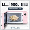image:imageNostalgia Modern Retro Compact Countertop Microwave Oven  07 Cu Ft  700Watts with LED Digital Display  Child Lock  Easy Clean Interior  LavenderPink