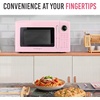 image:imageNostalgia Modern Retro Compact Countertop Microwave Oven  07 Cu Ft  700Watts with LED Digital Display  Child Lock  Easy Clean Interior  LavenderPink