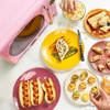 image:imageNostalgia Modern Retro Compact Countertop Microwave Oven  07 Cu Ft  700Watts with LED Digital Display  Child Lock  Easy Clean Interior  LavenderPink