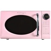 image:imageNostalgia Modern Retro Compact Countertop Microwave Oven  07 Cu Ft  700Watts with LED Digital Display  Child Lock  Easy Clean Interior  LavenderPink