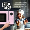 image:imageNostalgia Modern Retro Compact Countertop Microwave Oven  07 Cu Ft  700Watts with LED Digital Display  Child Lock  Easy Clean Interior  LavenderPink