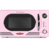 image:imageNostalgia Modern Retro Compact Countertop Microwave Oven  07 Cu Ft  700Watts with LED Digital Display  Child Lock  Easy Clean Interior  LavenderPink