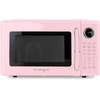 image:imageNostalgia Modern Retro Compact Countertop Microwave Oven  07 Cu Ft  700Watts with LED Digital Display  Child Lock  Easy Clean Interior  LavenderPink