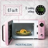 image:imageNostalgia Modern Retro Compact Countertop Microwave Oven  07 Cu Ft  700Watts with LED Digital Display  Child Lock  Easy Clean Interior  LavenderPink