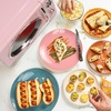 image:imageNostalgia Modern Retro Compact Countertop Microwave Oven  07 Cu Ft  700Watts with LED Digital Display  Child Lock  Easy Clean Interior  LavenderPink