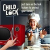 image:imageNostalgia Modern Retro Compact Countertop Microwave Oven  07 Cu Ft  700Watts with LED Digital Display  Child Lock  Easy Clean Interior  LavenderRed