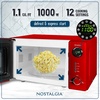 image:imageNostalgia Modern Retro Compact Countertop Microwave Oven  07 Cu Ft  700Watts with LED Digital Display  Child Lock  Easy Clean Interior  LavenderRed