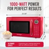 image:imageNostalgia Modern Retro Compact Countertop Microwave Oven  07 Cu Ft  700Watts with LED Digital Display  Child Lock  Easy Clean Interior  LavenderRed