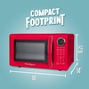 image:imageNostalgia Modern Retro Compact Countertop Microwave Oven  07 Cu Ft  700Watts with LED Digital Display  Child Lock  Easy Clean Interior  LavenderRed