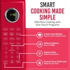 image:imageNostalgia Modern Retro Compact Countertop Microwave Oven  07 Cu Ft  700Watts with LED Digital Display  Child Lock  Easy Clean Interior  LavenderRed