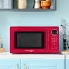 image:imageNostalgia Modern Retro Compact Countertop Microwave Oven  07 Cu Ft  700Watts with LED Digital Display  Child Lock  Easy Clean Interior  LavenderRed