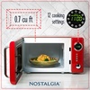 image:imageNostalgia Modern Retro Compact Countertop Microwave Oven  07 Cu Ft  700Watts with LED Digital Display  Child Lock  Easy Clean Interior  LavenderRed
