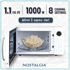 image:imageNostalgia Modern Retro Compact Countertop Microwave Oven  07 Cu Ft  700Watts with LED Digital Display  Child Lock  Easy Clean Interior  LavenderWhite