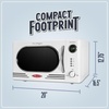 image:imageNostalgia Modern Retro Compact Countertop Microwave Oven  07 Cu Ft  700Watts with LED Digital Display  Child Lock  Easy Clean Interior  LavenderWhite