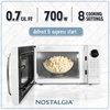 image:imageNostalgia Modern Retro Compact Countertop Microwave Oven  07 Cu Ft  700Watts with LED Digital Display  Child Lock  Easy Clean Interior  LavenderWhite