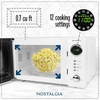 image:imageNostalgia Modern Retro Compact Countertop Microwave Oven  07 Cu Ft  700Watts with LED Digital Display  Child Lock  Easy Clean Interior  LavenderWhite