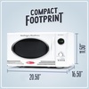 image:imageNostalgia Modern Retro Compact Countertop Microwave Oven  07 Cu Ft  700Watts with LED Digital Display  Child Lock  Easy Clean Interior  LavenderWhite