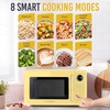 image:imageNostalgia Modern Retro Compact Countertop Microwave Oven  07 Cu Ft  700Watts with LED Digital Display  Child Lock  Easy Clean Interior  LavenderYellow