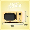 image:imageNostalgia Modern Retro Compact Countertop Microwave Oven  07 Cu Ft  700Watts with LED Digital Display  Child Lock  Easy Clean Interior  LavenderYellow