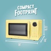 image:imageNostalgia Modern Retro Compact Countertop Microwave Oven  07 Cu Ft  700Watts with LED Digital Display  Child Lock  Easy Clean Interior  LavenderYellow