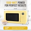 image:imageNostalgia Modern Retro Compact Countertop Microwave Oven  07 Cu Ft  700Watts with LED Digital Display  Child Lock  Easy Clean Interior  LavenderYellow