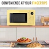 image:imageNostalgia Modern Retro Compact Countertop Microwave Oven  07 Cu Ft  700Watts with LED Digital Display  Child Lock  Easy Clean Interior  LavenderYellow
