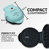 image:imageNostalgia MyMini Personal Electric Waffle Maker 5Inch Cooking Surface Hash browns French Toast Grilled Cheese Quesadilla Brownies Cookies AquaAqua