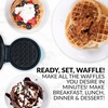 image:imageNostalgia MyMini Personal Electric Waffle Maker 5Inch Cooking Surface Hash browns French Toast Grilled Cheese Quesadilla Brownies Cookies AquaAqua Original
