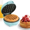 image:imageNostalgia MyMini Personal Electric Waffle Maker 5Inch Cooking Surface Hash browns French Toast Grilled Cheese Quesadilla Brownies Cookies AquaAqua Original