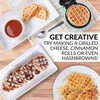 image:imageNostalgia MyMini Personal Electric Waffle Maker 5Inch Cooking Surface Hash browns French Toast Grilled Cheese Quesadilla Brownies Cookies AquaAqua Original