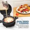 image:imageNostalgia MyMini Personal Electric Waffle Maker 5Inch Cooking Surface Hash browns French Toast Grilled Cheese Quesadilla Brownies Cookies AquaStuffed Ivy