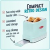 image:imageNostalgia New and Improved Wide 2Slice Toaster Perfect For Bread English Muffins Bagels 5 Browning Levels With Crumb Tray amp Cord Storage AquaAqua