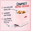 image:imageNostalgia New and Improved Wide 2Slice Toaster Perfect For Bread English Muffins Bagels 5 Browning Levels With Crumb Tray amp Cord Storage AquaPink