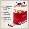 image:imageNostalgia New and Improved Wide 2Slice Toaster Perfect For Bread English Muffins Bagels 5 Browning Levels With Crumb Tray amp Cord Storage AquaRed