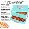 image:imageNostalgia Oscar Mayer DinerStyle Hot Dog Steamer and Bun Warmer 8 Hot Dog and 4 Bun Capacity Steam Bratwursts Sausages Vegetables Fish Dumplings YellowAqua Steamer Original