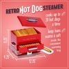 image:imageNostalgia Oscar Mayer DinerStyle Hot Dog Steamer and Bun Warmer 8 Hot Dog and 4 Bun Capacity Steam Bratwursts Sausages Vegetables Fish Dumplings YellowRed Steamer