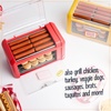 image:imageNostalgia Oscar Mayer Extra Large 8 Hot Dog Roller amp Bun Toaster Oven  Stainless Steel Grill Rollers for Veggie Sausages amp Brats  MultiUse Warming Oven with Adjustable Timer for Parties  YellowHot Dog Roller Yellow