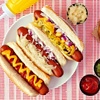 image:imageNostalgia Oscar Mayer Extra Large 8 Hot Dog Roller amp Bun Toaster Oven  Stainless Steel Grill Rollers for Veggie Sausages amp Brats  MultiUse Warming Oven with Adjustable Timer for Parties  YellowHot Dog Roller Red