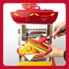 image:imageNostalgia Oscar Mayer Hot Dog Ferris Wheel  Retro Style Hot Dog Roller Cart Toaster  Classic 6Piece Grill Machine with Bun Warmer Push Handle Wheels Transparent Housing Storage CompartmentYellow